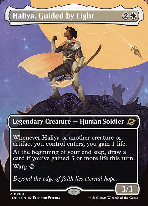 Image of Haliya, Guided by Light Borderless from Edge of Eternities (set EOE)
