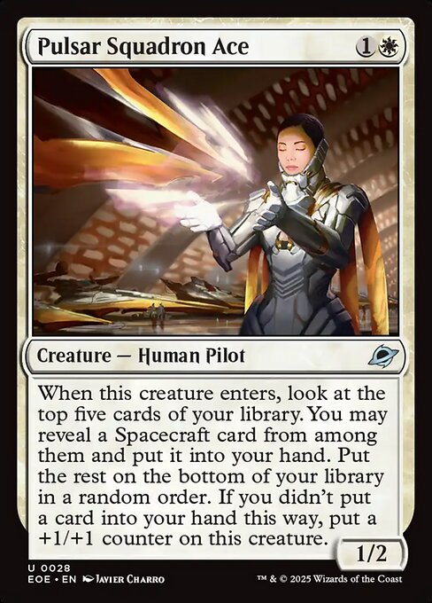 Image of Pulsar Squadron Ace Foil from Edge of Eternities (set EOE)