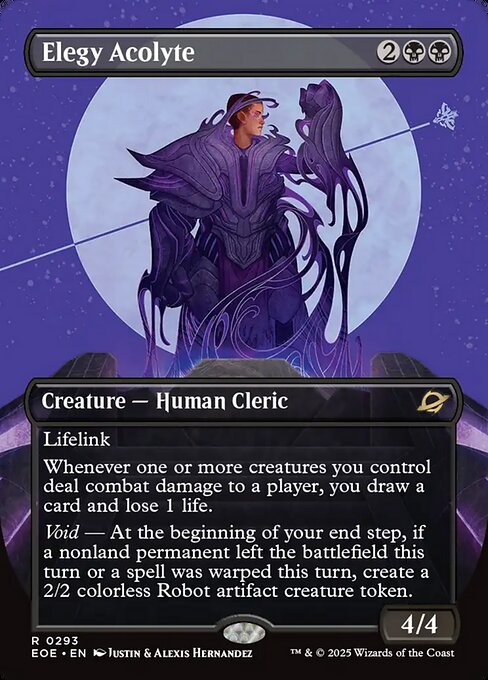 Image of Elegy Acolyte Borderless Foil from Edge of Eternities (set EOE)