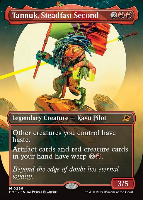 Image of Tannuk, Steadfast Second Borderless Foil from Edge of Eternities (set EOE)
