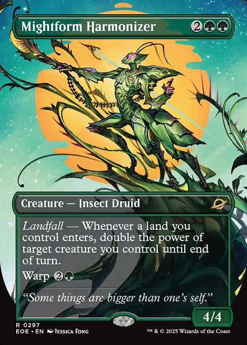 Image of Mightform Harmonizer Borderless Foil from Edge of Eternities (set EOE)