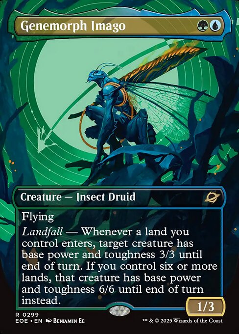 Image of Genemorph Imago Borderless Foil from Edge of Eternities (set EOE)
