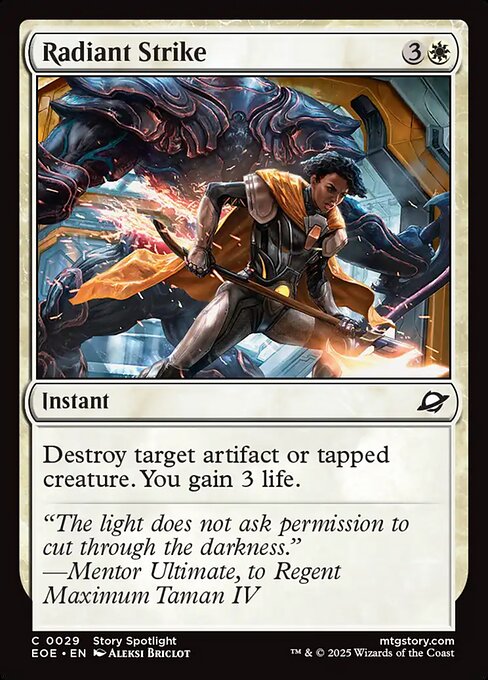 Image of Radiant Strike Foil from Edge of Eternities (set EOE)
