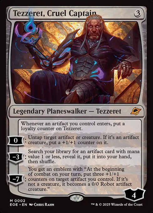 Image of Tezzeret, Cruel Captain Standard Edition from Edge of Eternities (set EOE)