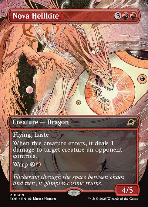 Image of Nova Hellkite Borderless from Edge of Eternities (set EOE)