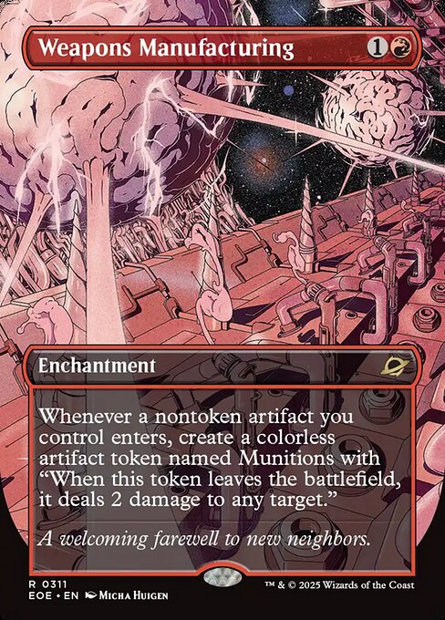 Image of Weapons Manufacturing Borderless from Edge of Eternities (set EOE)