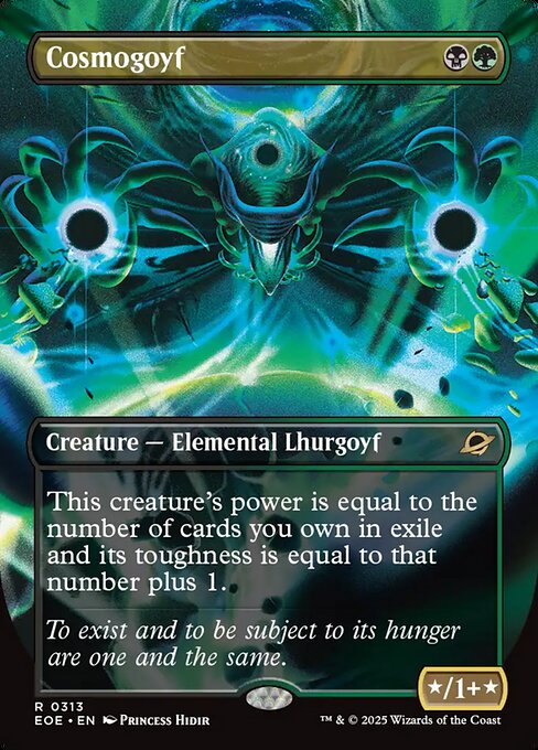 Image of Cosmogoyf Borderless from Edge of Eternities (set EOE)