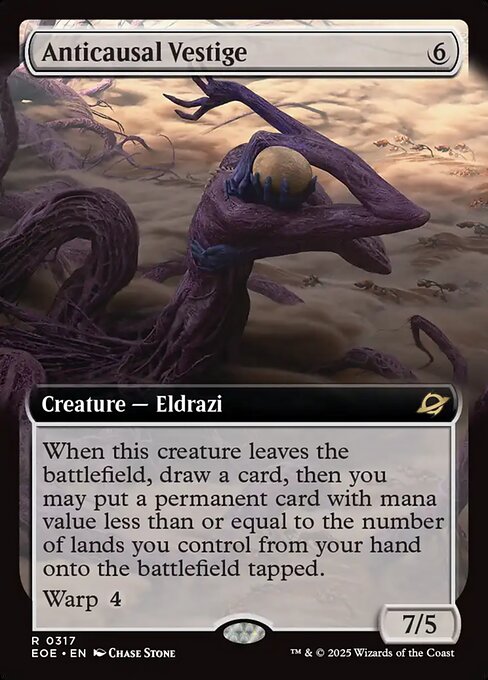 Image of Anticausal Vestige Extended Art from Edge of Eternities (set EOE)