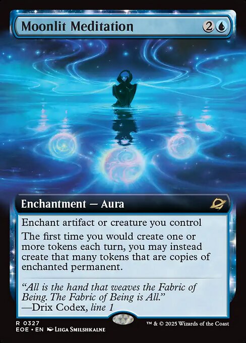 Image of Moonlit Meditation Extended Art Foil from Edge of Eternities (set EOE)