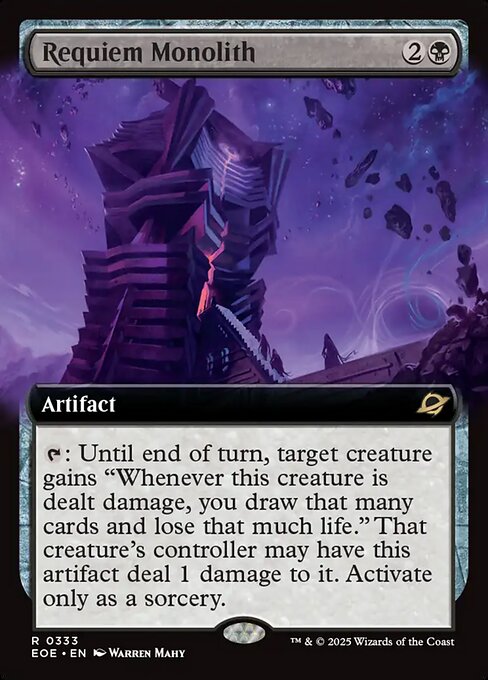 Image of Requiem Monolith Extended Art Foil from Edge of Eternities (set EOE)