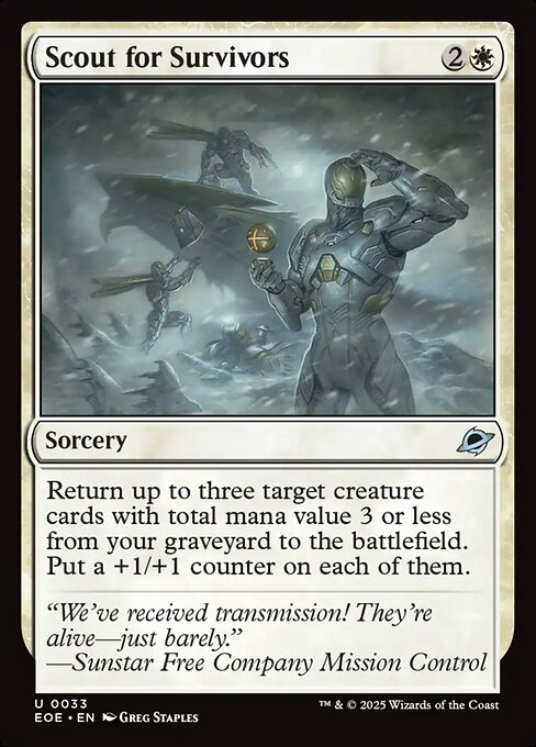 Image of Scout for Survivors Standard Edition from Edge of Eternities (set EOE)