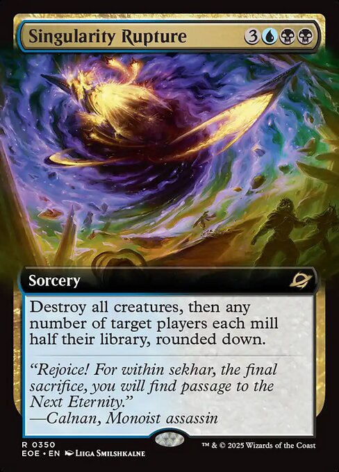 Image of Singularity Rupture Extended Art from Edge of Eternities (set EOE)