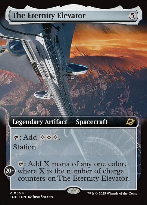 Image of The Eternity Elevator Extended Art from Edge of Eternities (set EOE)