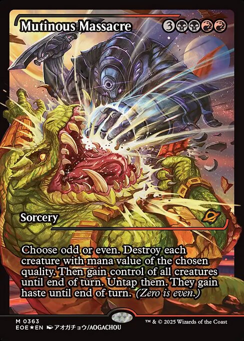 Image of Mutinous Massacre Japanese Showcase from Edge of Eternities (set EOE)