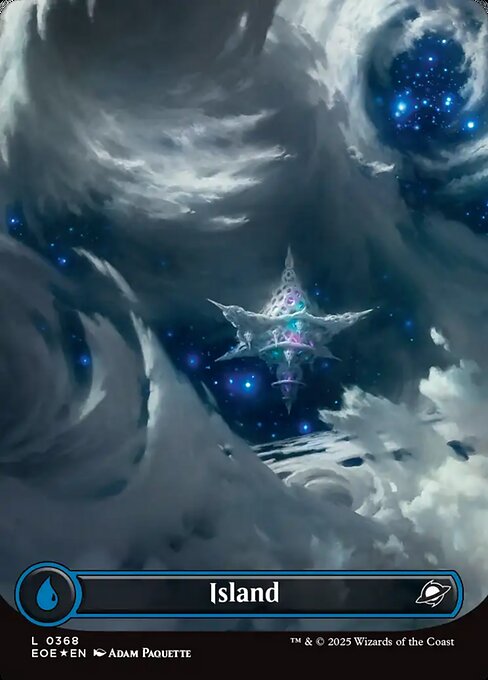 Image of Island Galaxy Foil from Edge of Eternities (set EOE)