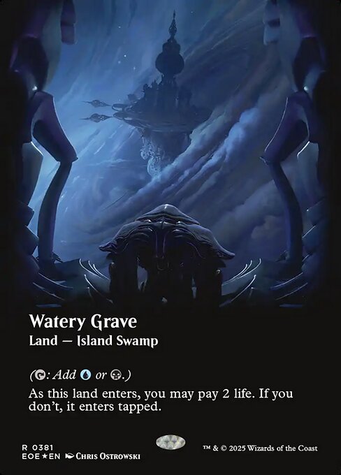 Image of Watery Grave Galaxy Foil from Edge of Eternities (set EOE)