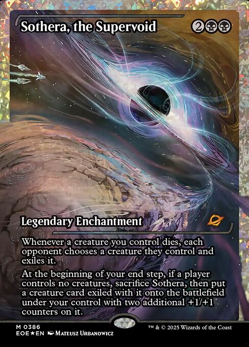 Image of Sothera, the Supervoid Fracture Foil from Edge of Eternities (set EOE)