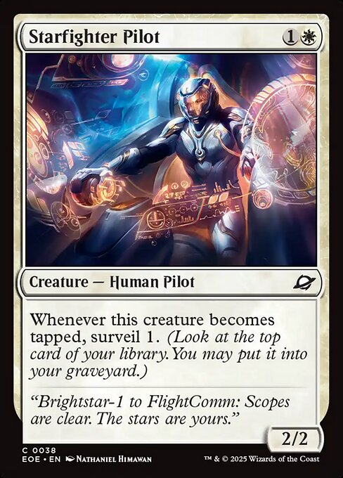 Image of Starfighter Pilot Standard Edition from Edge of Eternities (set EOE)