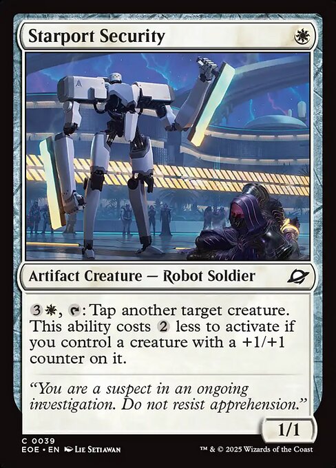 Image of Starport Security Foil from Edge of Eternities (set EOE)