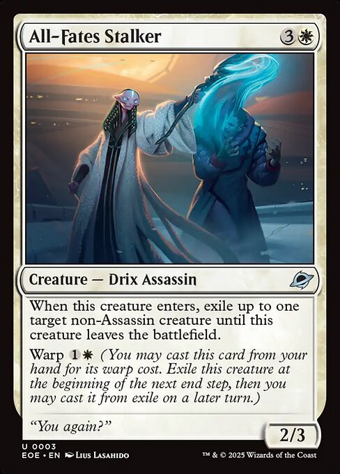 Image of All-Fates Stalker Foil from Edge of Eternities (set EOE)