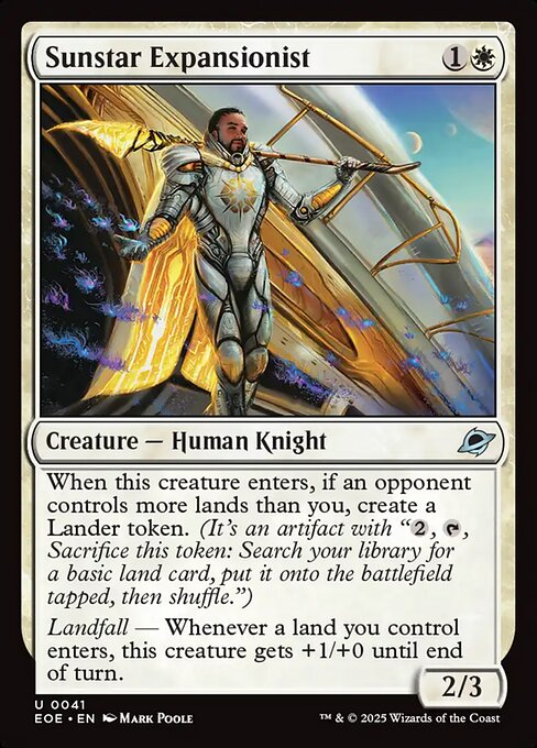 Image of Sunstar Expansionist Foil from Edge of Eternities (set EOE)
