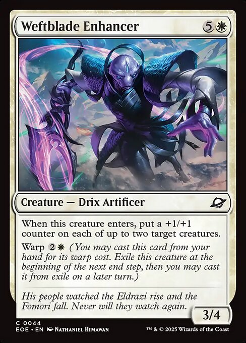 Image of Weftblade Enhancer Standard Edition from Edge of Eternities (set EOE)