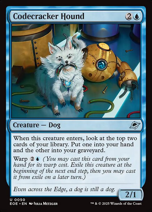 Image of Codecracker Hound Standard Edition from Edge of Eternities (set EOE)