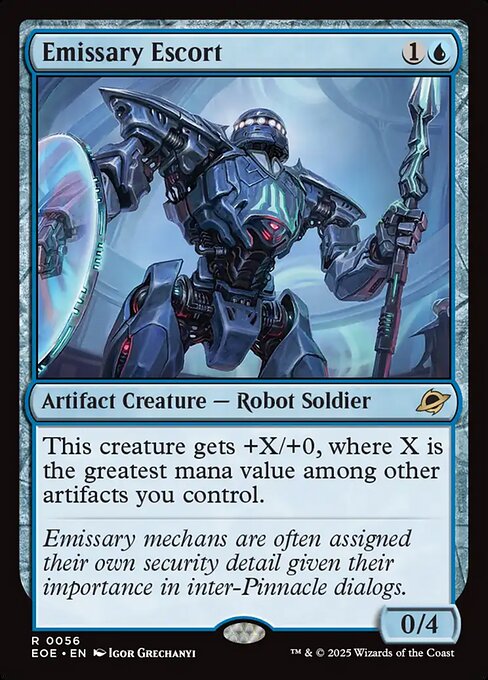 Image of Emissary Escort Foil from Edge of Eternities (set EOE)