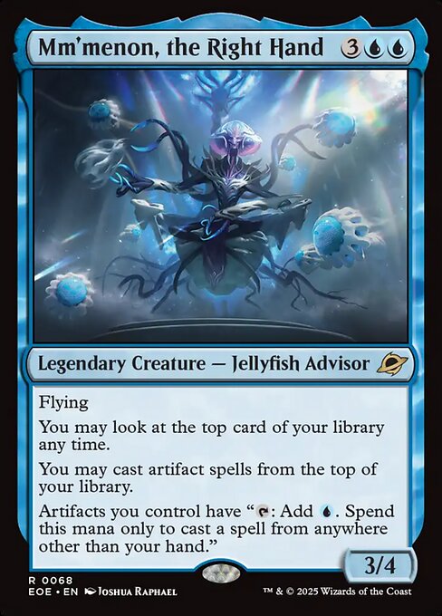 Image of Mm'menon, the Right Hand Foil from Edge of Eternities (set EOE)