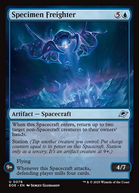 Image of Specimen Freighter Foil from Edge of Eternities (set EOE)
