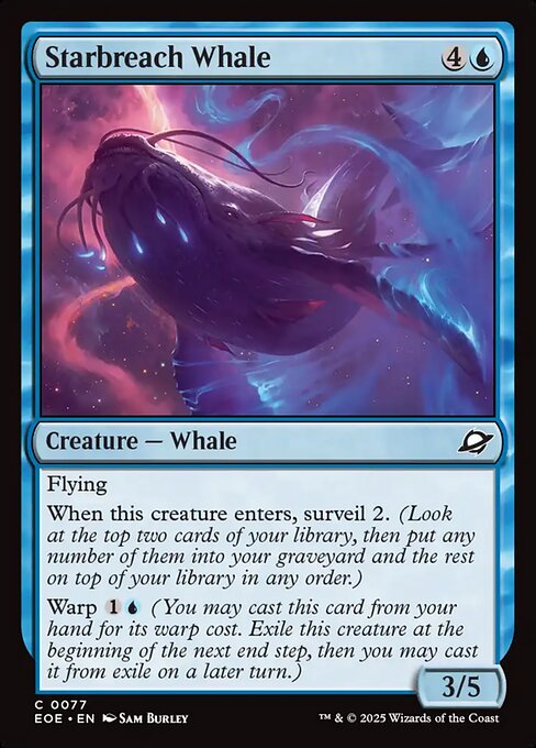Image of Starbreach Whale Standard Edition from Edge of Eternities (set EOE)