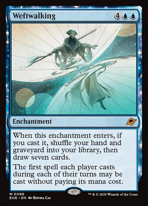 Image of Weftwalking Foil from Edge of Eternities (set EOE)