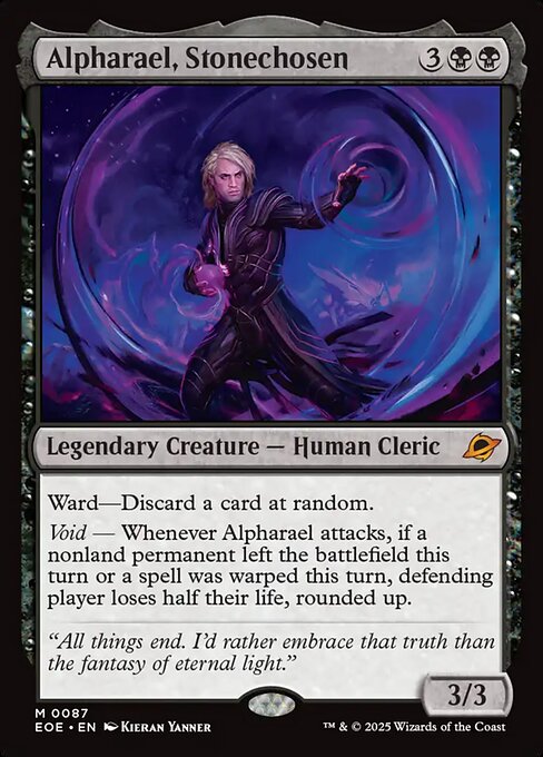 Image of Alpharael, Stonechosen Standard Edition from Edge of Eternities (set EOE)