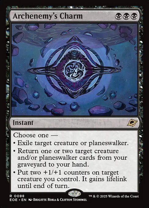 Image of Archenemy's Charm Foil from Edge of Eternities (set EOE)