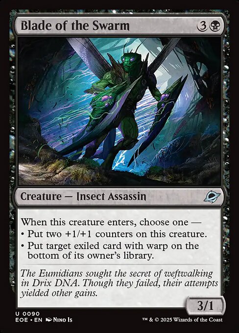 Image of Blade of the Swarm Foil from Edge of Eternities (set EOE)