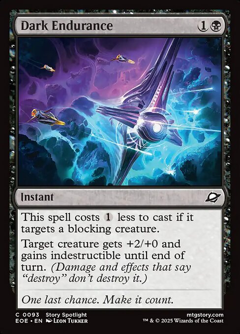 Image of Dark Endurance Standard Edition from Edge of Eternities (set EOE)