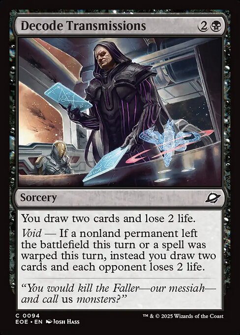 Image of Decode Transmissions Foil from Edge of Eternities (set EOE)