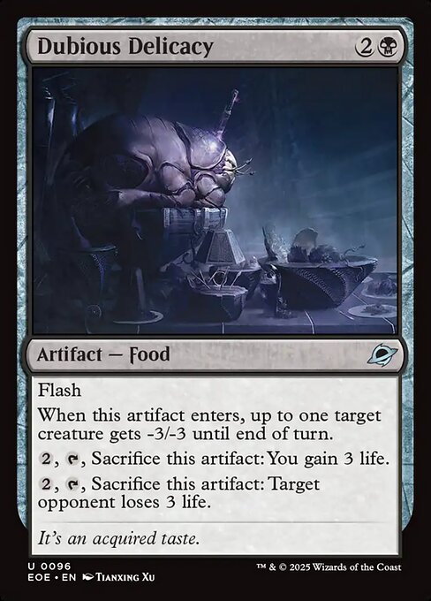 Image of Dubious Delicacy Standard Edition from Edge of Eternities (set EOE)