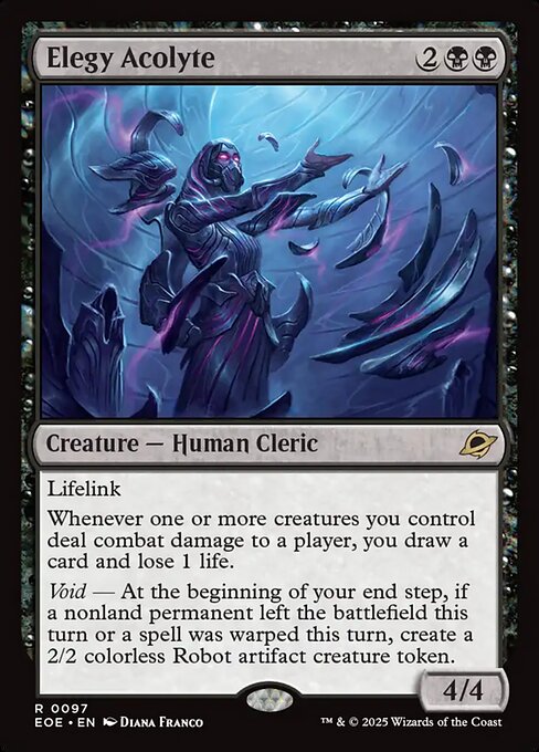 Image of Elegy Acolyte Foil from Edge of Eternities (set EOE)