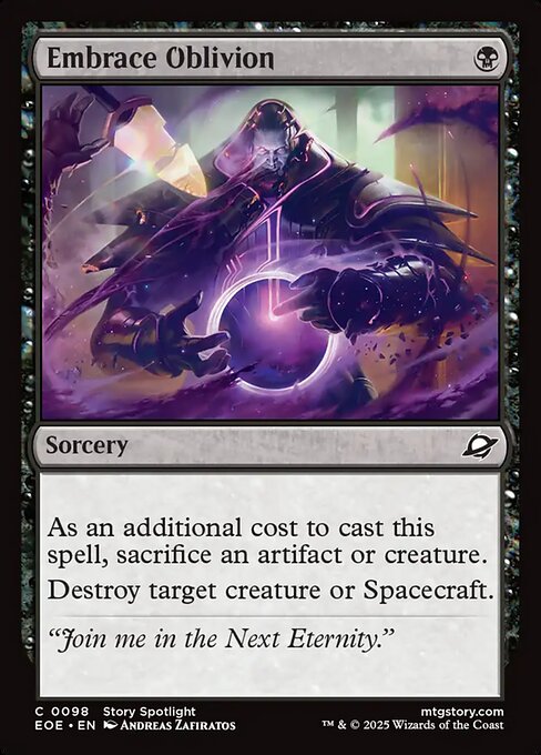 Image of Embrace Oblivion Foil from Edge of Eternities (set EOE)