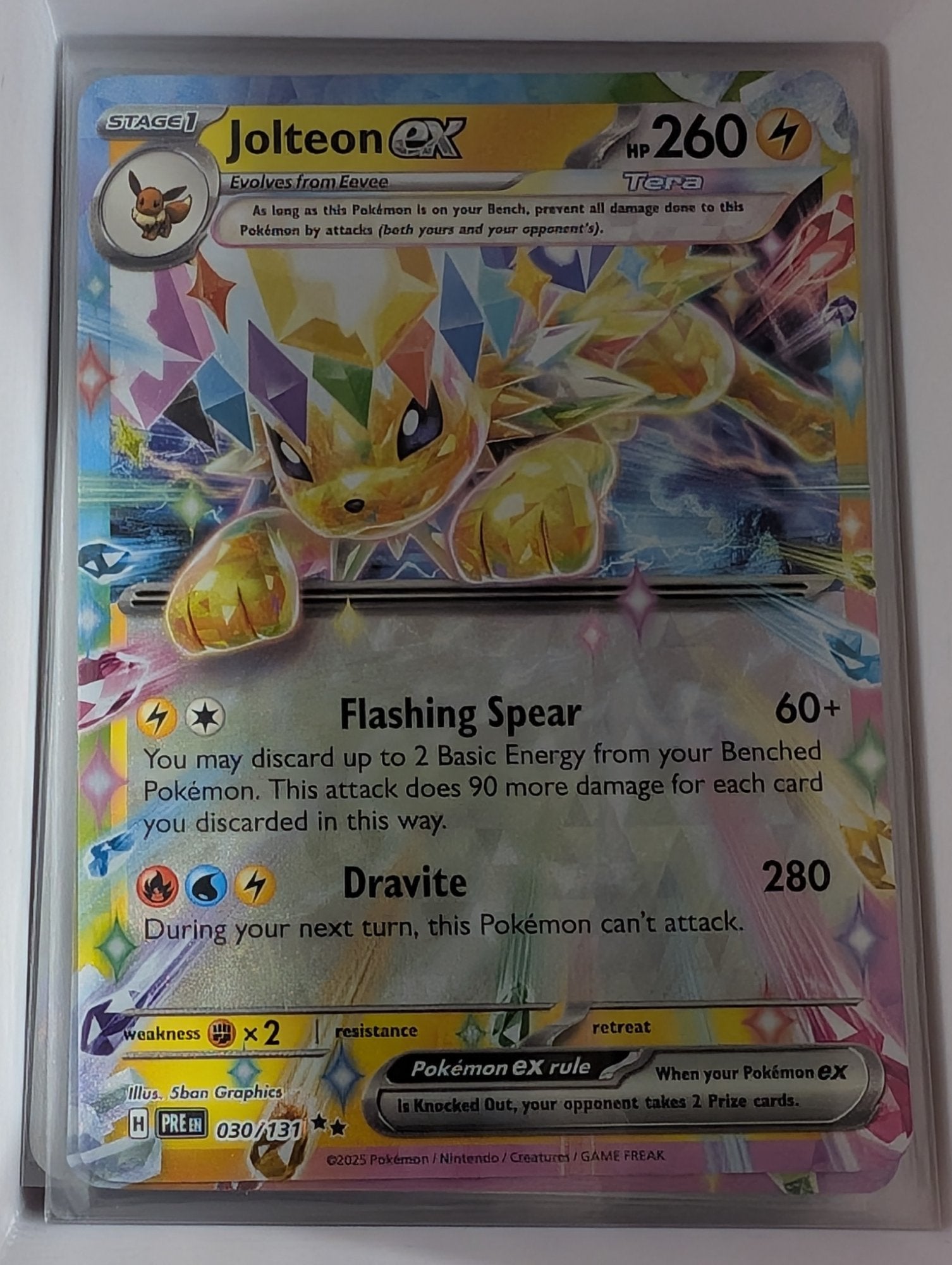 Image of Jolteon ex Prismatic Evolutions (PRE) #30