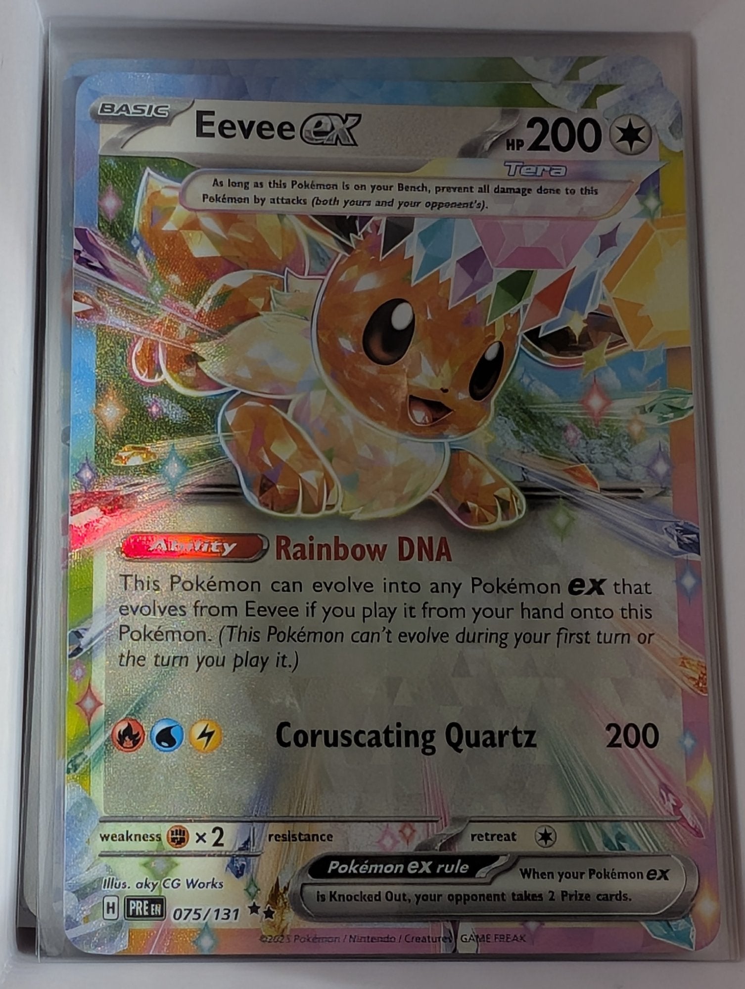 Image of Eevee ex Prismatic Evolutions (PRE) #75