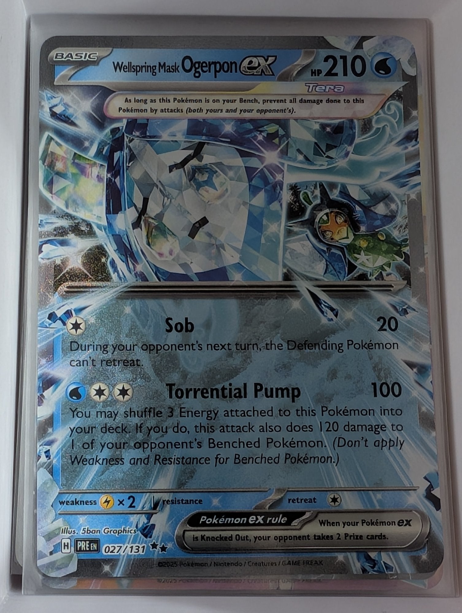 Image of Wellspring Mask Ogerpon ex Prismatic Evolutions (PRE) #27