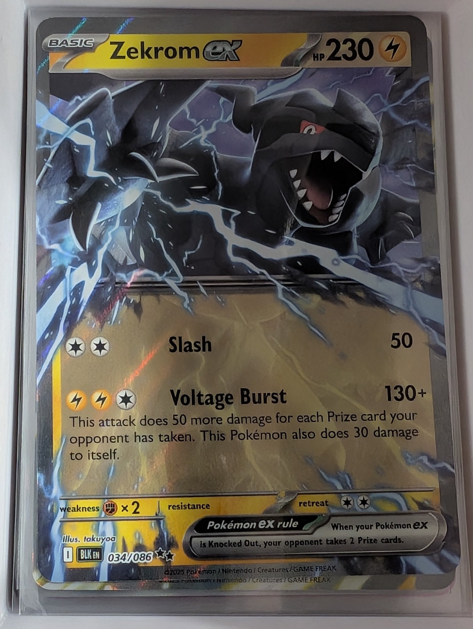Image of Zekrom ex Black Bolt (BLK) #34