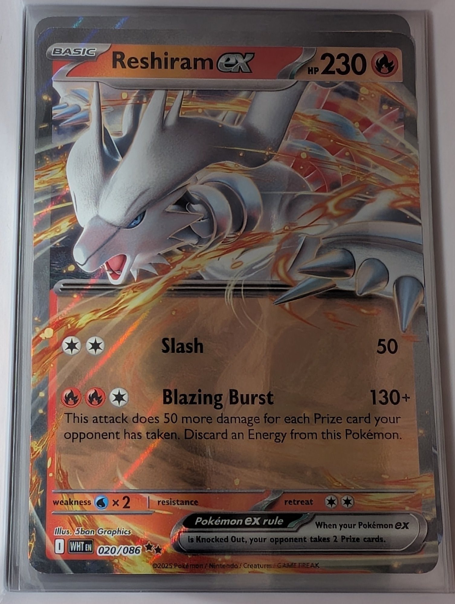 Image of Reshiram ex White Flare (WHT) #20