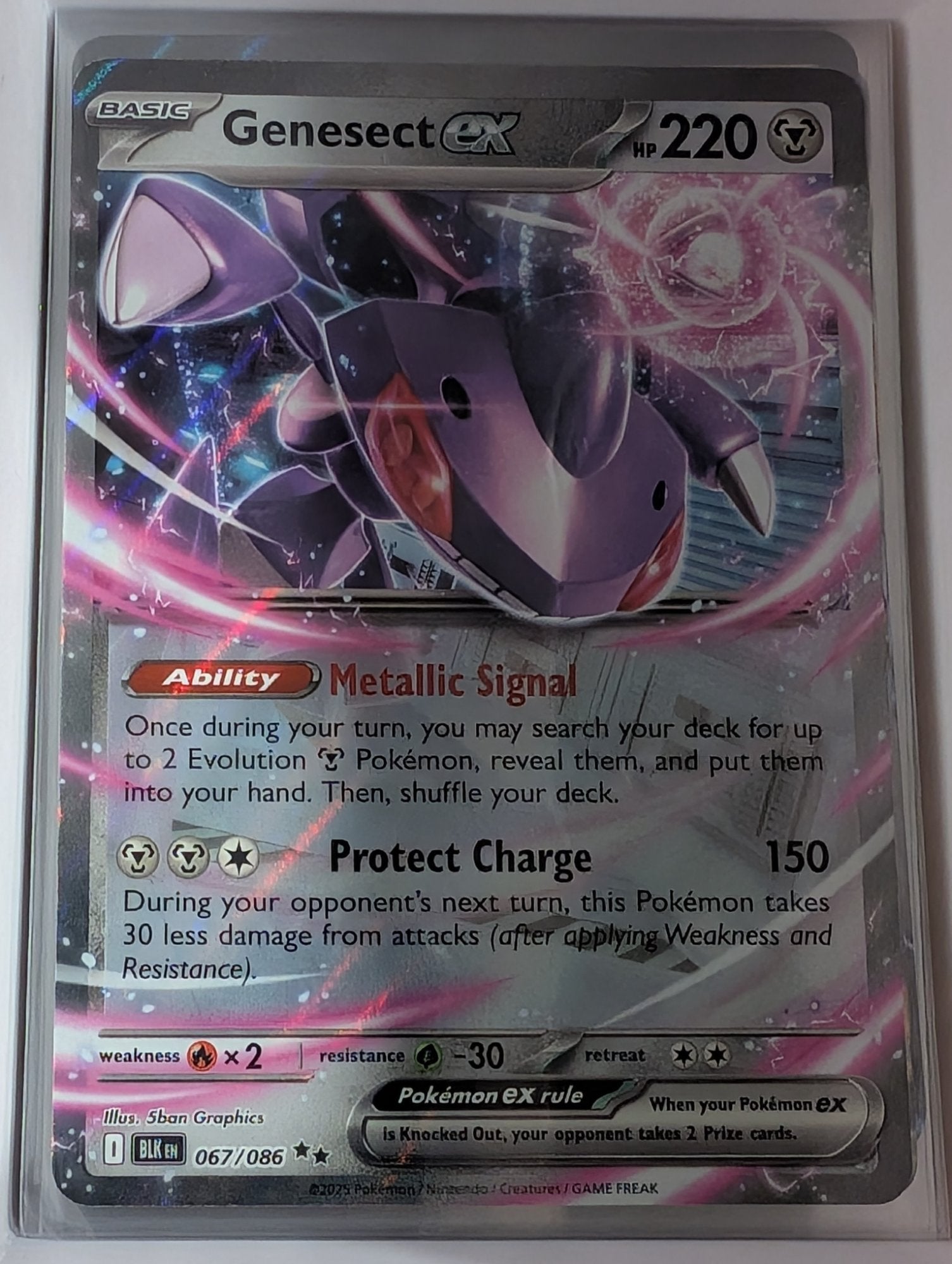 Image of Genesect ex Black Bolt (BLK) #67