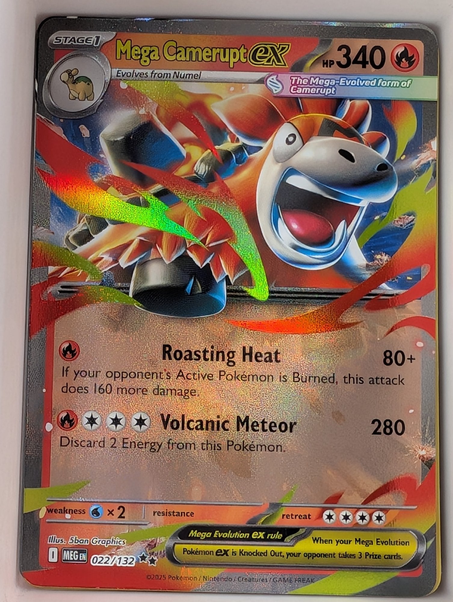 Image of Mega Camerupt ex Mega Evolution (MEG) #22