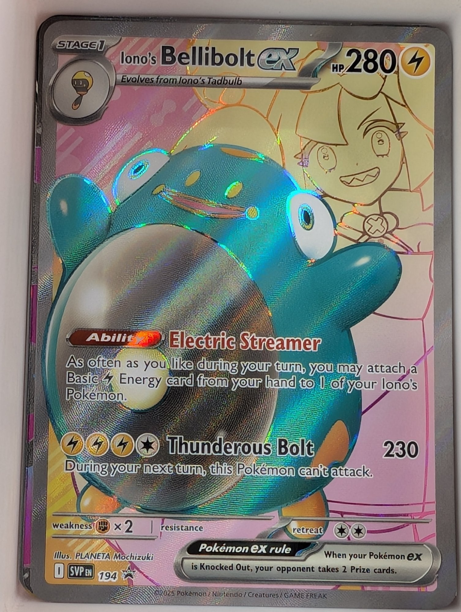 Image of Iono's Bellibolt ex Scarlet and Violet Promos (SVP) #194