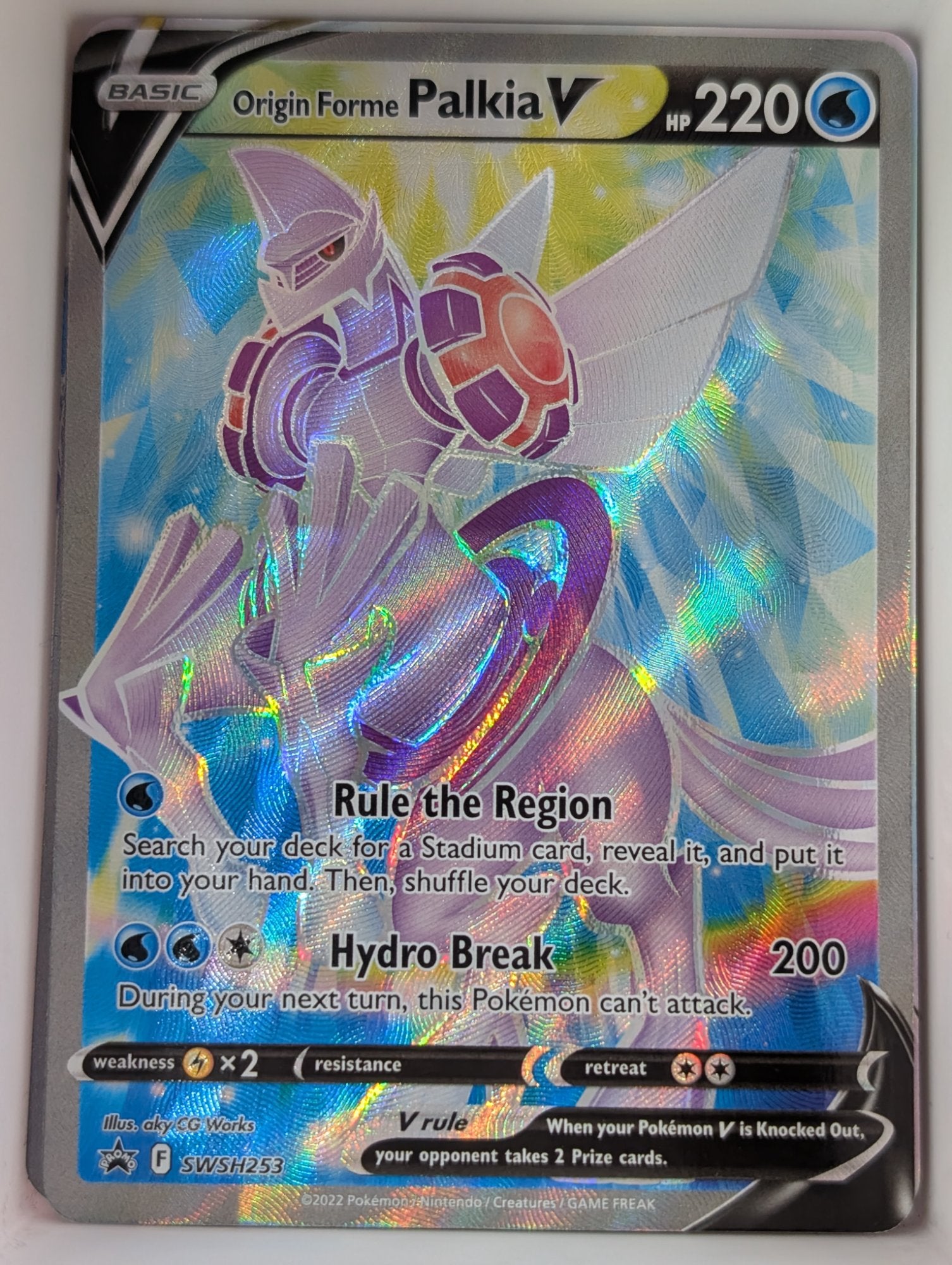 Image of Origin Forme Palkia V Sword and Shield Promos #SWSH253