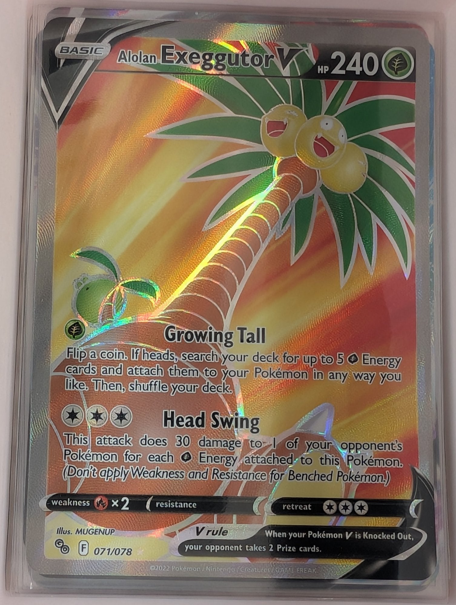 Image of Alolan Exeggutor V Pokemon GO (PGO) #071